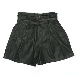 NWT Vegan Black Leather Silent New York Shorts Size 27